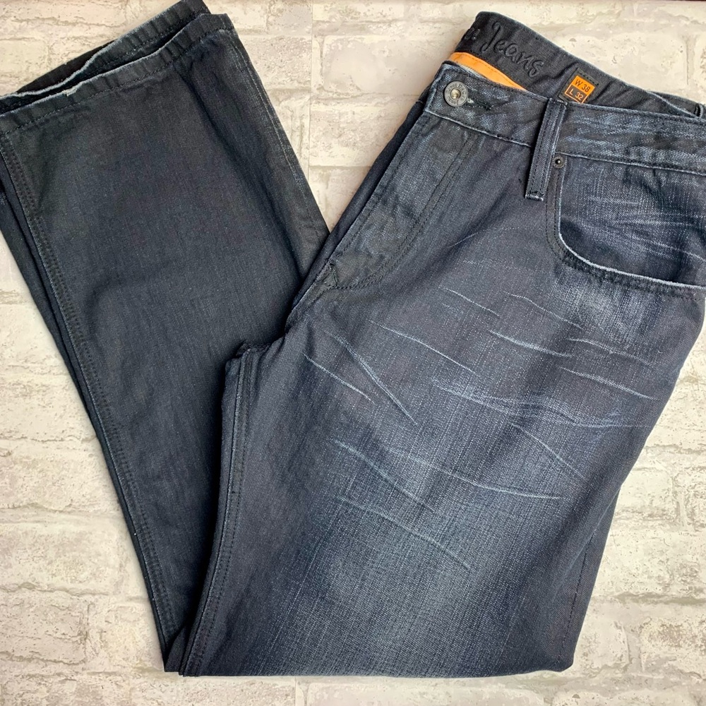 Rivet De Cru Jeans Luke Dark Wash Straight Leg EUC 38X32😍